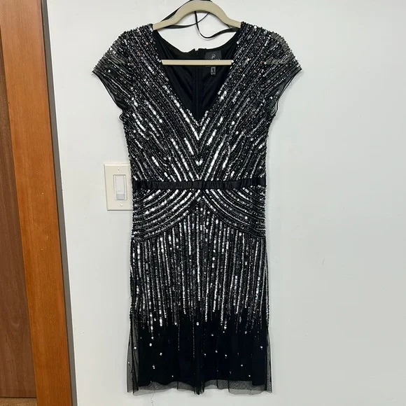 black mini dress sleeves Starless Night Black Short Sleeve Mini Dress